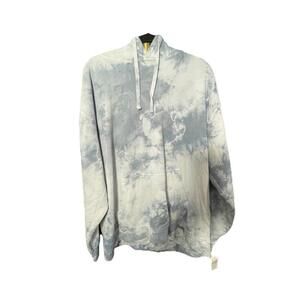 NWT Original Paperbacks Blue Crystal Wash Tie-Dye Hoodie Men's XXL READ*